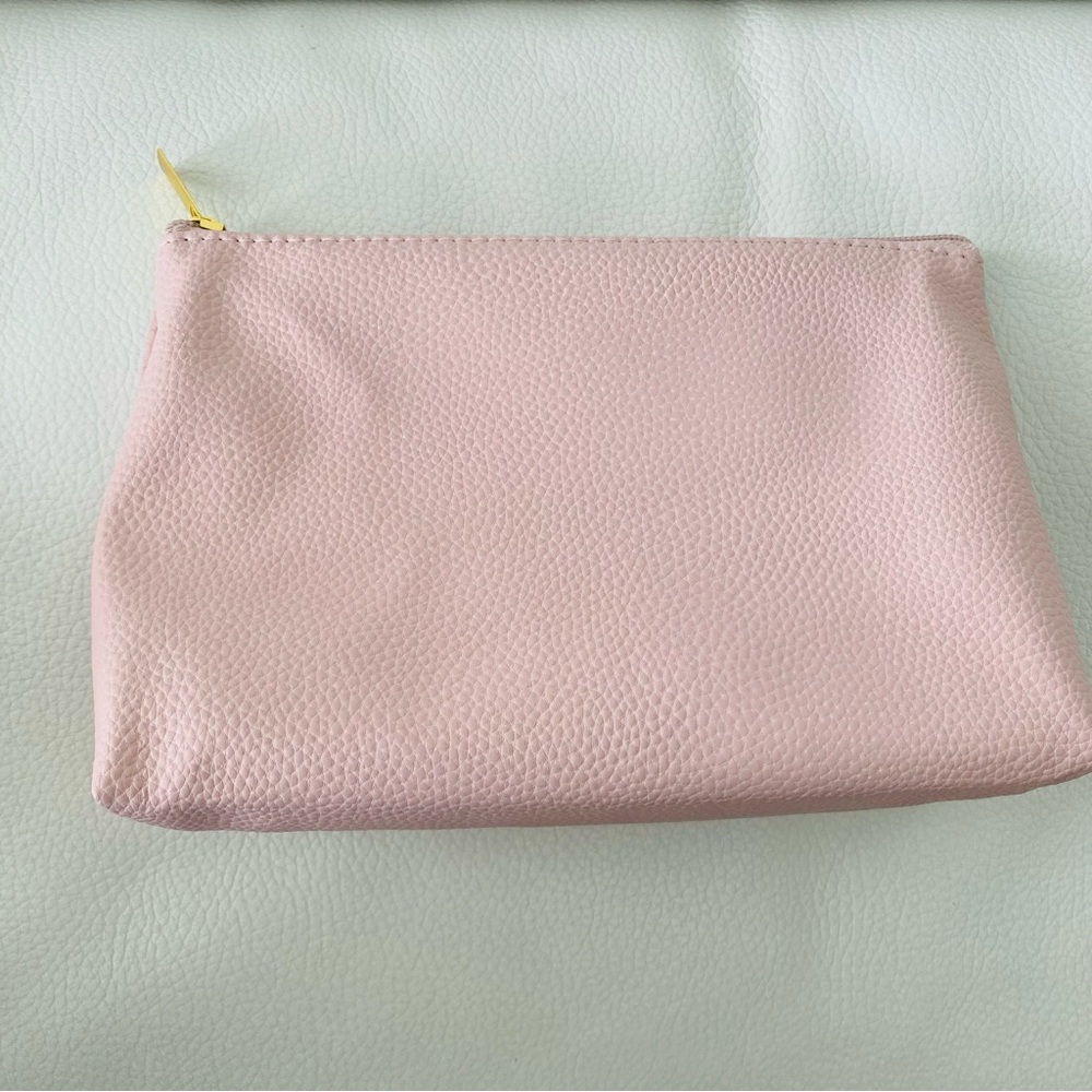 Pink Vegan Leather Cosmetic Bag from Macy’s New
